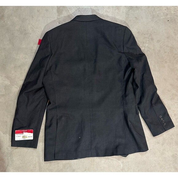 NWT CHAPS Men's Slim Fit 40R Gray Polyester Blend Blazer Sport Coat Jacket - Picture 9 of 16